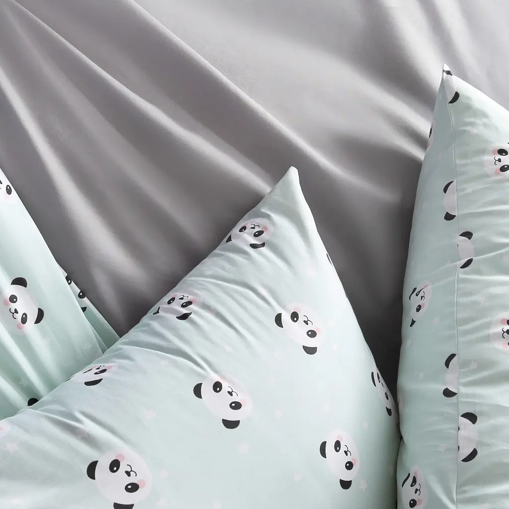 Комплект постільної білизни Ideia Panda полуторний ментоловий (8-33364) - фото 12