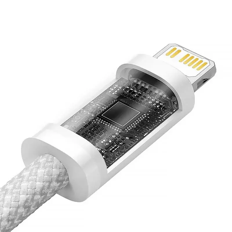 Дата кабель Baseus Dynamic Series Type-C to Lightning 20W (2m) (CALD0001) White - фото 5