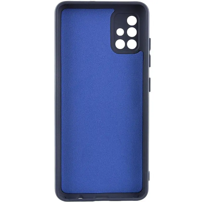 Чохол TPU GETMAN Liquid Silk Full Camera для Samsung Galaxy A51 Синій / Midnight Blue - фото 2