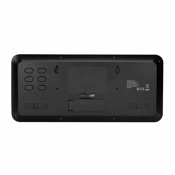 Часы настенные цифровые TFA черный 356x27x161 мм (60452501) - фото 3