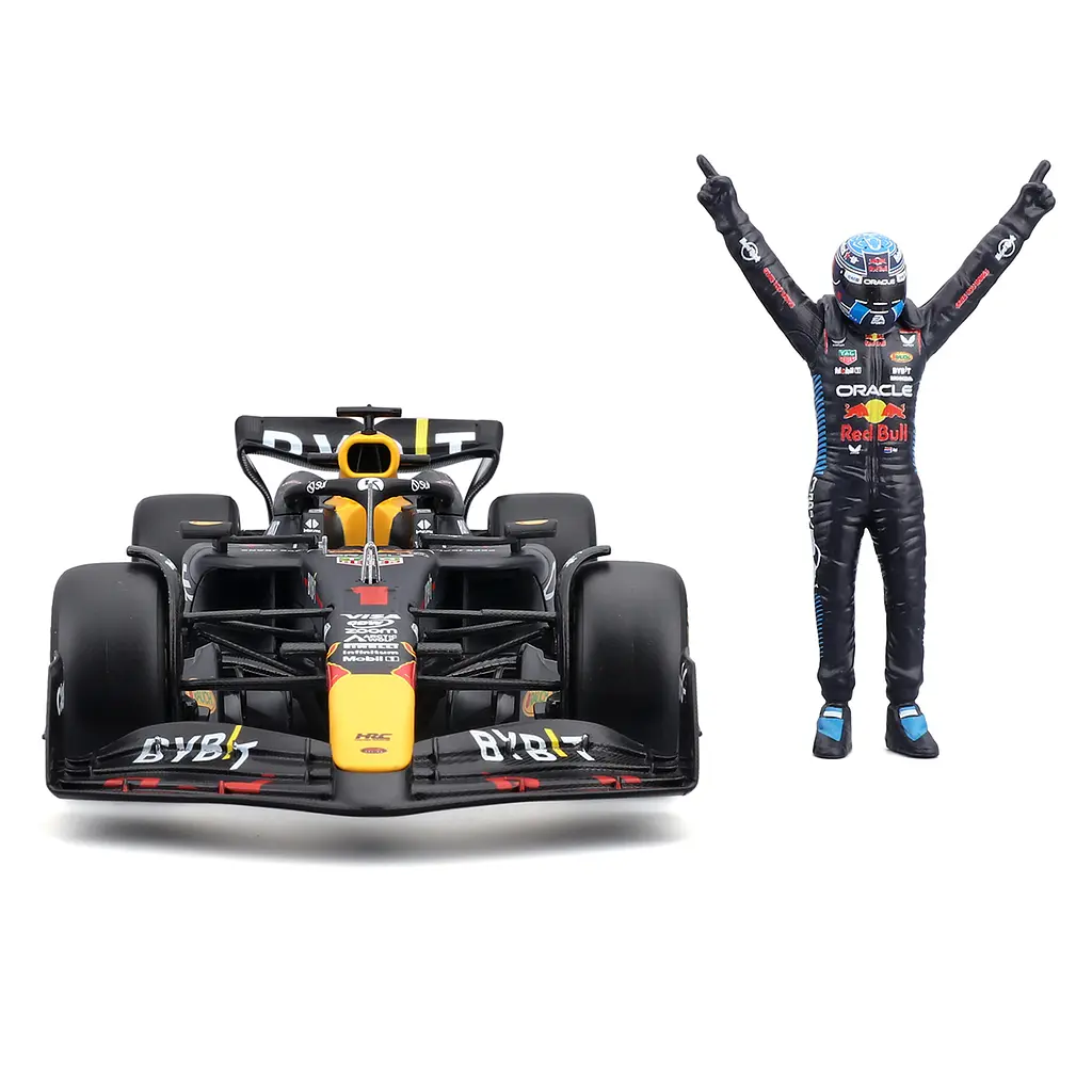 Автомодель з фігуркою Bburago Oracle Red Bull Racing RB20 (18-28060 (#1)) - фото 5