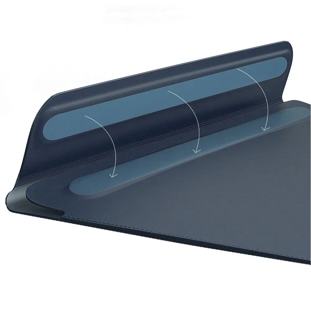 Чохол WiWU Skin Pro II Leather Sleeve Case для MacBook Pro 13 (2016-2019) Navy Blue [46641] - фото 2