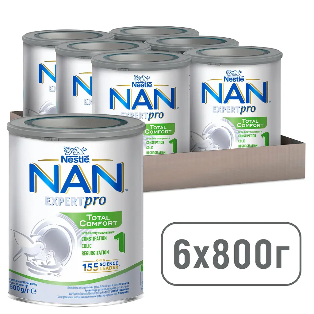 Сухая смесь NAN ExpertPro Total Comfort 1 для детей с рождения 800 г - фото 6