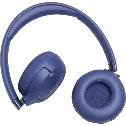 Навушники бездротові JBL Tune 680NC, Blue, Bluetooth, Mini jack 3.5 мм, USB-C, мікрофон, ANC, 32 Ом, 98 дБ, 690 мА·год, час роботи до 76 год, радіус дії до 10 м, кабель 1.2 м (JBLT680NCBLU) - фото 6