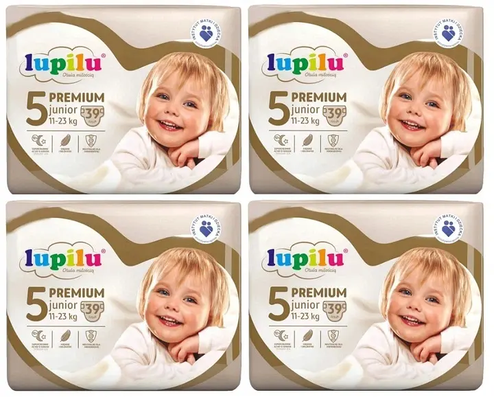 Підгузники Lupilu Premium Junior Розмір 5, Вага 11-23 кг, 156 шт