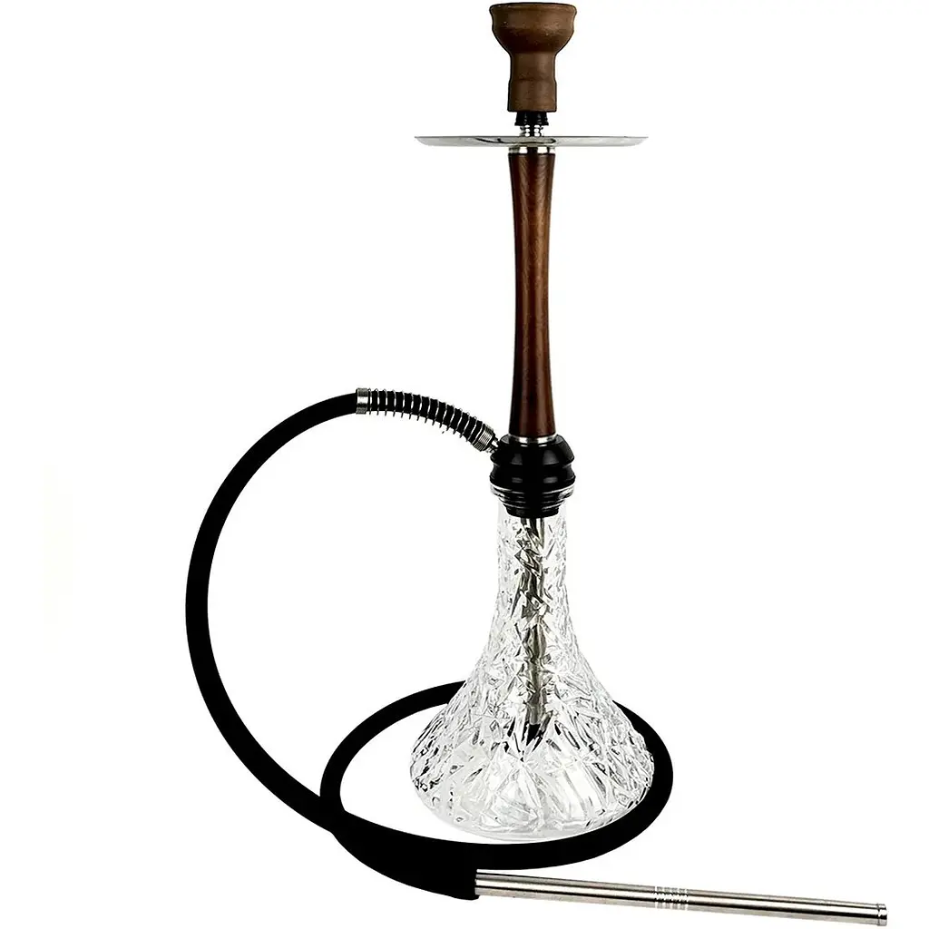 Кальян Aroma Hookah X-Ray Wood Brown Craft Crystal Clear - фото 2