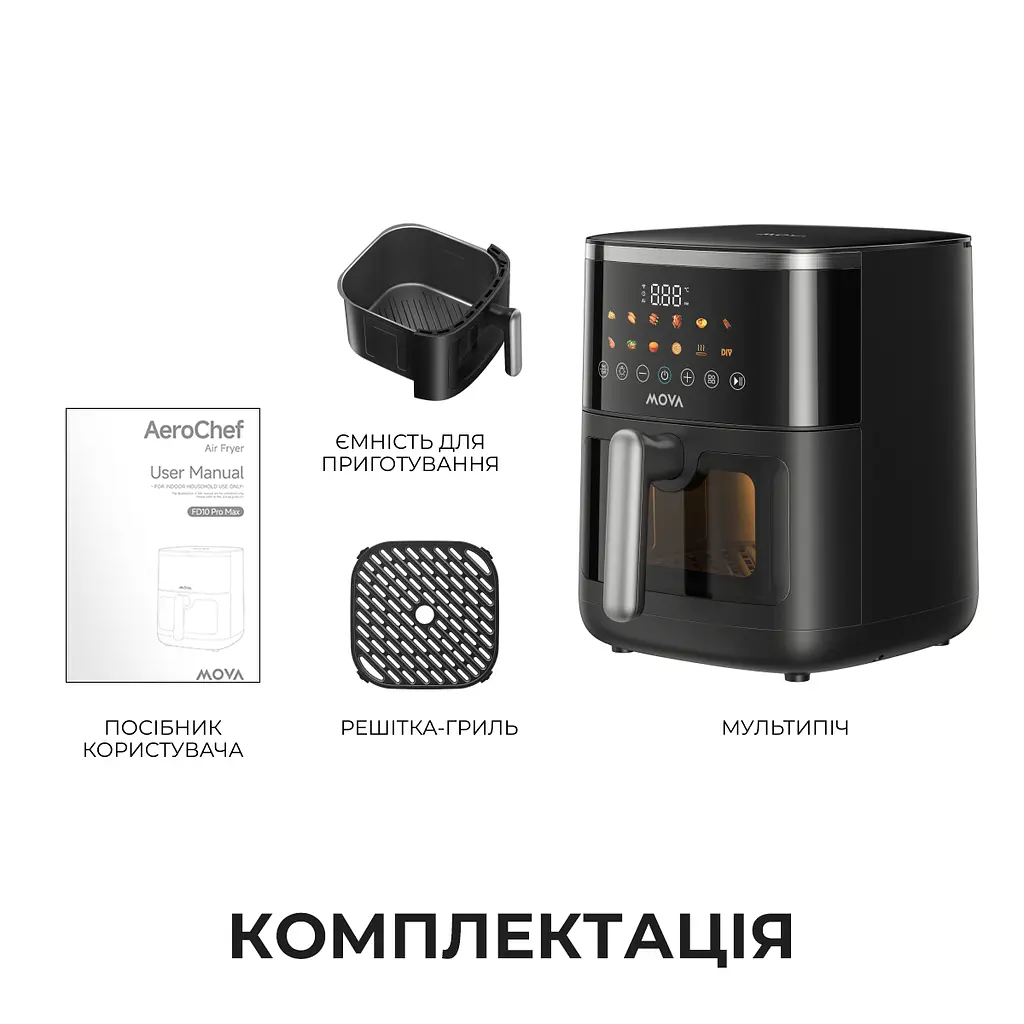 Мультипіч MOVA AeroChef FD10 Pro Max Black - фото 14
