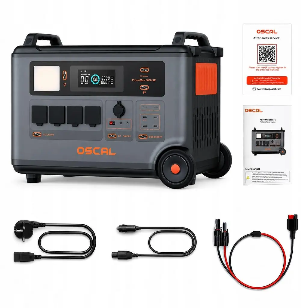 Портативна зарядна станція Oscal PowerMax 3600 SE LiFePO4, 3600 Вт/ч 3600 Вт (PowerMax 3600 SE) - фото 4