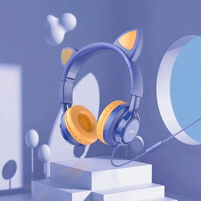 Навушники Hoco Cat ear headphones with mic W36 Hi-Fi - фото 2