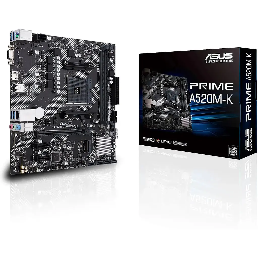 Материнская плата Asus Prime A520M-K sAM4 A520 2xDDR4 HDMI D-Sub mATX - фото 3