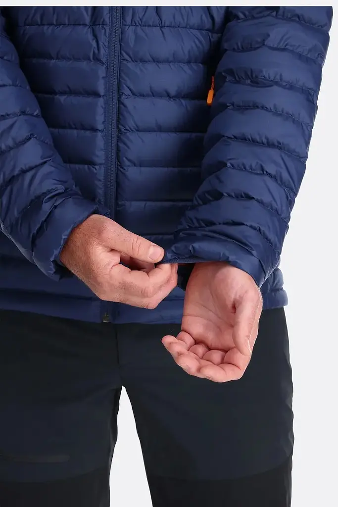Куртка чоловіча Rab Microlight Down Jacket S Синій-Помаранчевий - фото 7