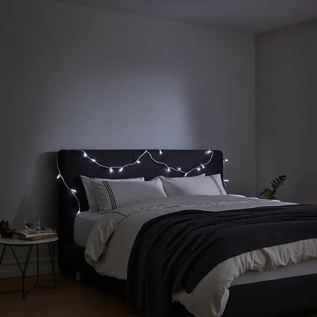 Новорічна кімнатна гірлянда нитка GarlandoPro 6 м 50 LED білий дріт Білий W50LED6MWW - фото 3