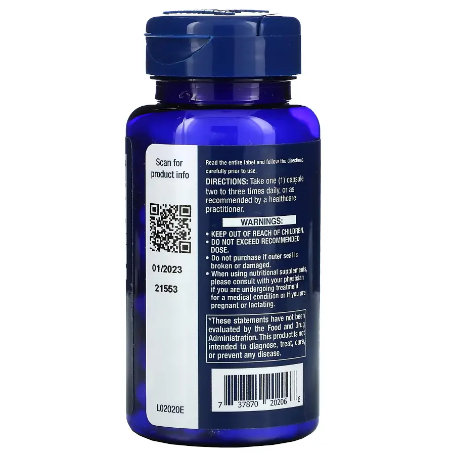 Амінокислота Life Extension Super Carnosine 500 mg, 60 вегакапсул - фото 3