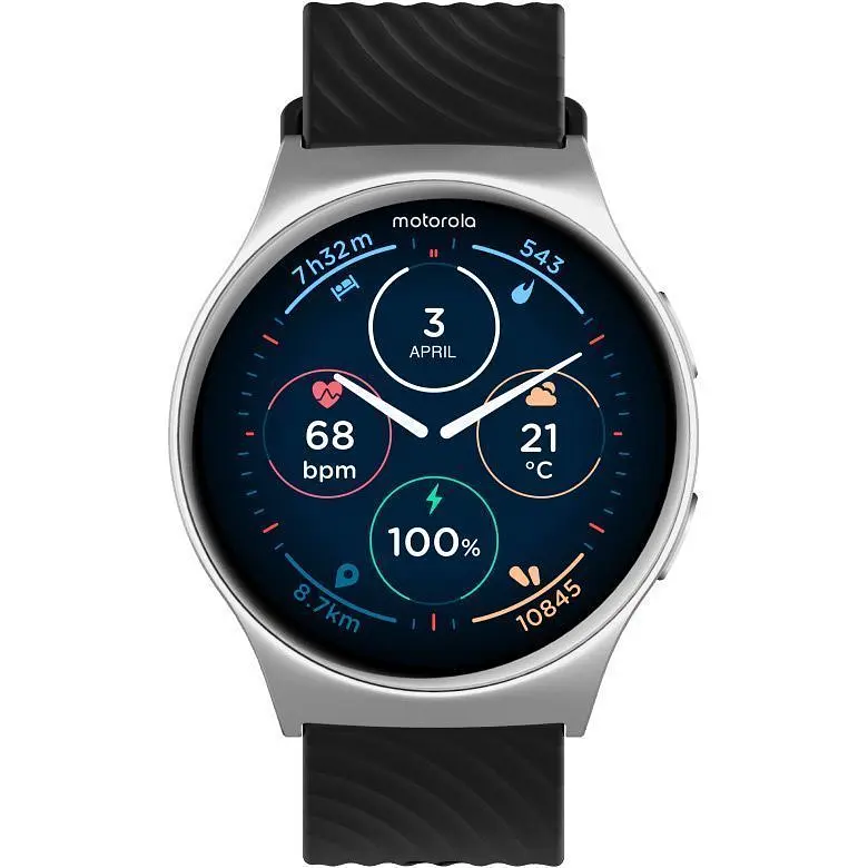 Смарт-годинник Motorola Moto Watch 120 Glacier Silver (MOSWZ120-SL) [138669] - фото 3
