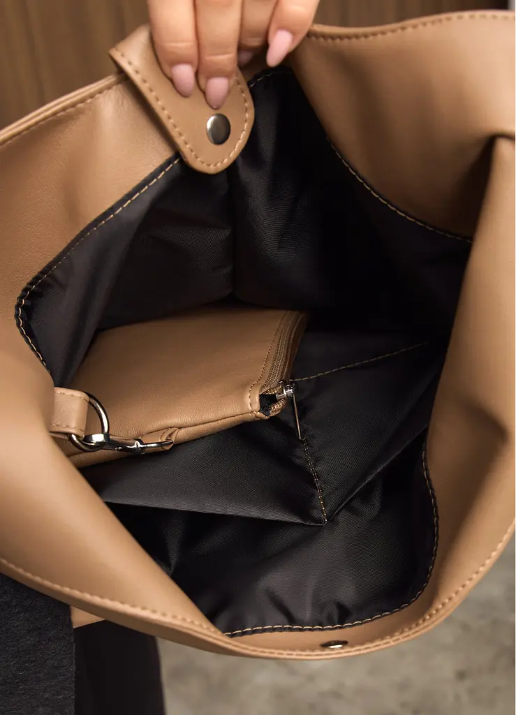 Жіноча сумка Sambag HOBO M кавовий 35 х 40 х 8 см (53200021) - фото 8
