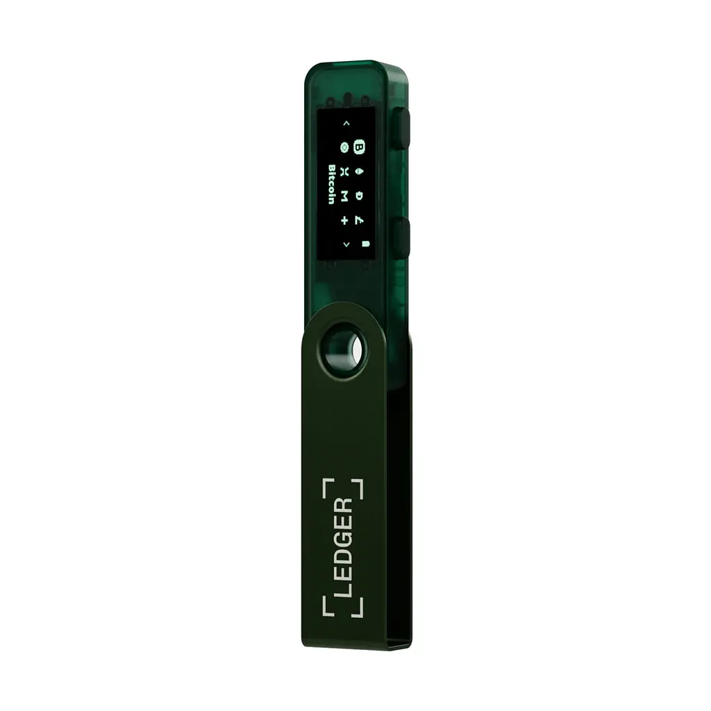 Криптогаманець Ledger Nano S Plus Emerald Green — апаратний криптовалютний гаманець з холодним зберіганням, USB-підключенням, мультивалютною підтримкою, зберіганням NFT, корпус-флешка - фото 4