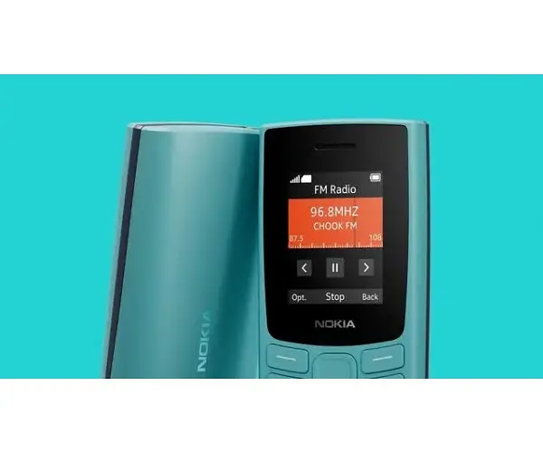 Телефон кнопковий Nokia 105 TA-1569 1 Sim 2023 блакитний (6438409087836) - фото 3
