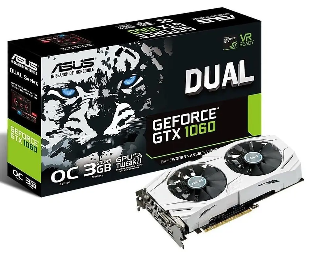 Відеокарта ASUS GTX 1060 3Gb Dual OC (DUAL-GTX1060-O3G) (GDDR5, 192 bit, PCI-E 3.0 x16) Б/в - фото 6