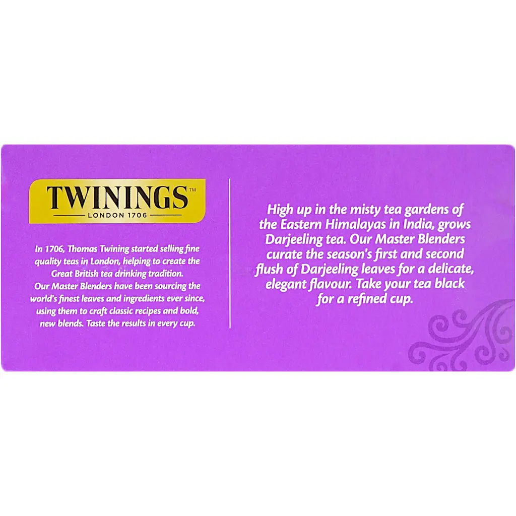 Чай чорний Twinings Дарджилінг в пакетиках (25 шт. х 2 г) - фото 2