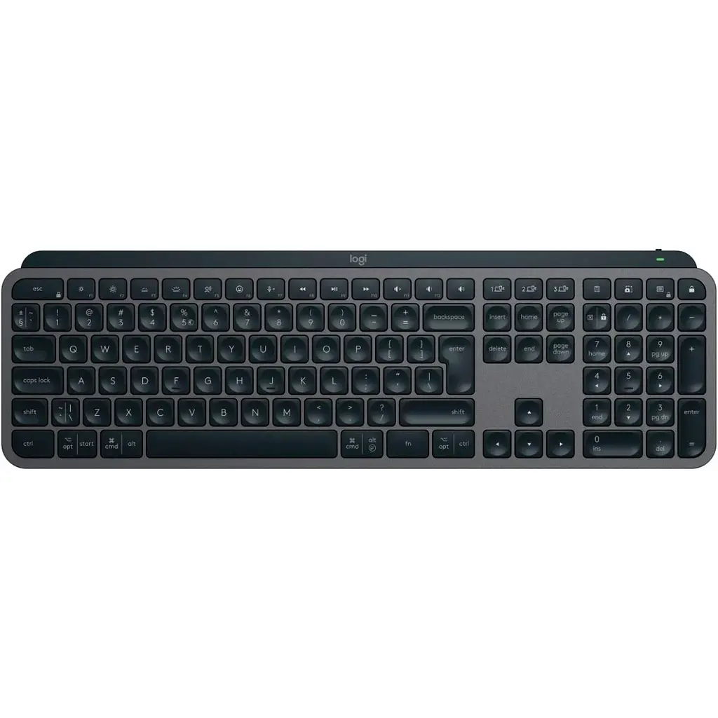 Клавіатура Logitech MX Keys S Plus Palmrest Wireless UA Graphite [920-011589] [94355] - фото 2