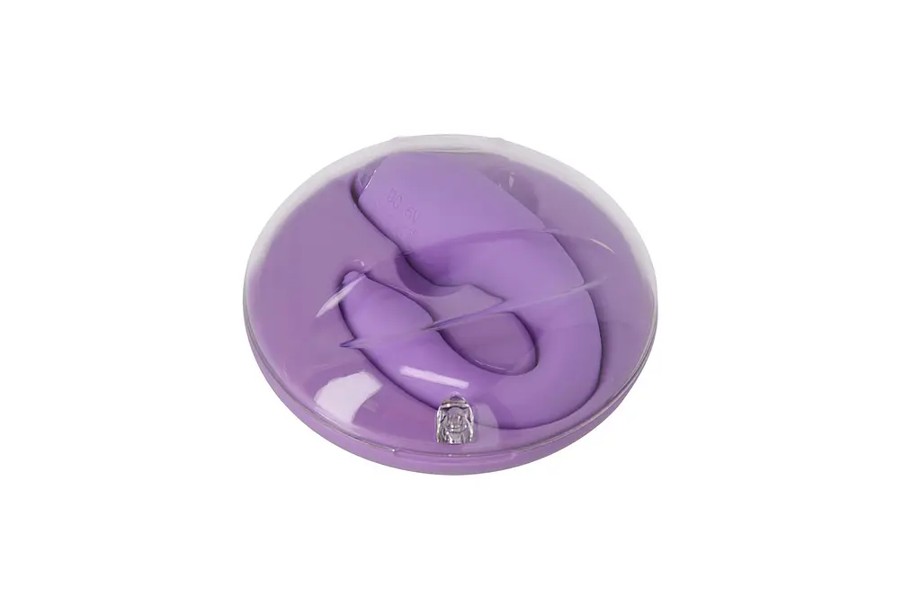 Вібратор для пар FairyGasm PleasureBerry violet, зарядний кейс, пульт ДК - фото 4