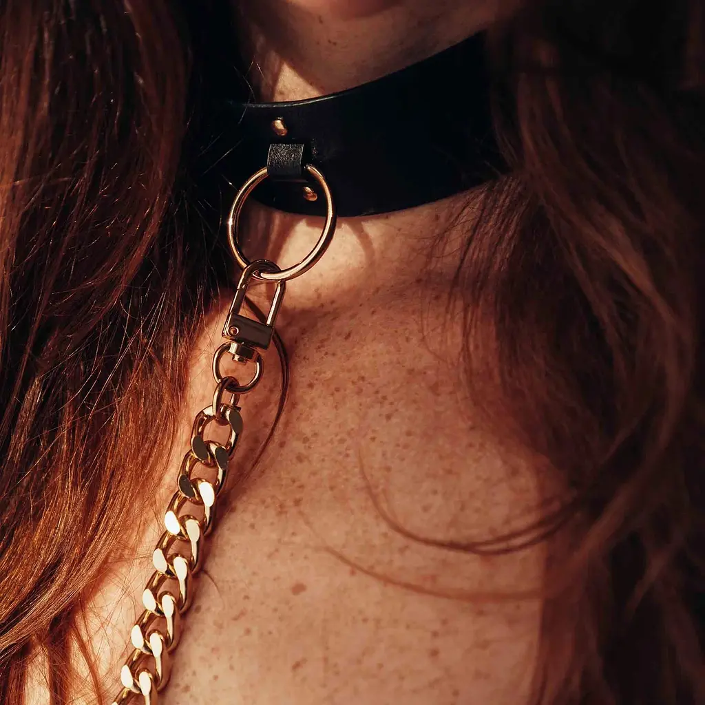 Чокер Bijoux Indiscrets Maze Wide Chocker (чорний) - фото 5