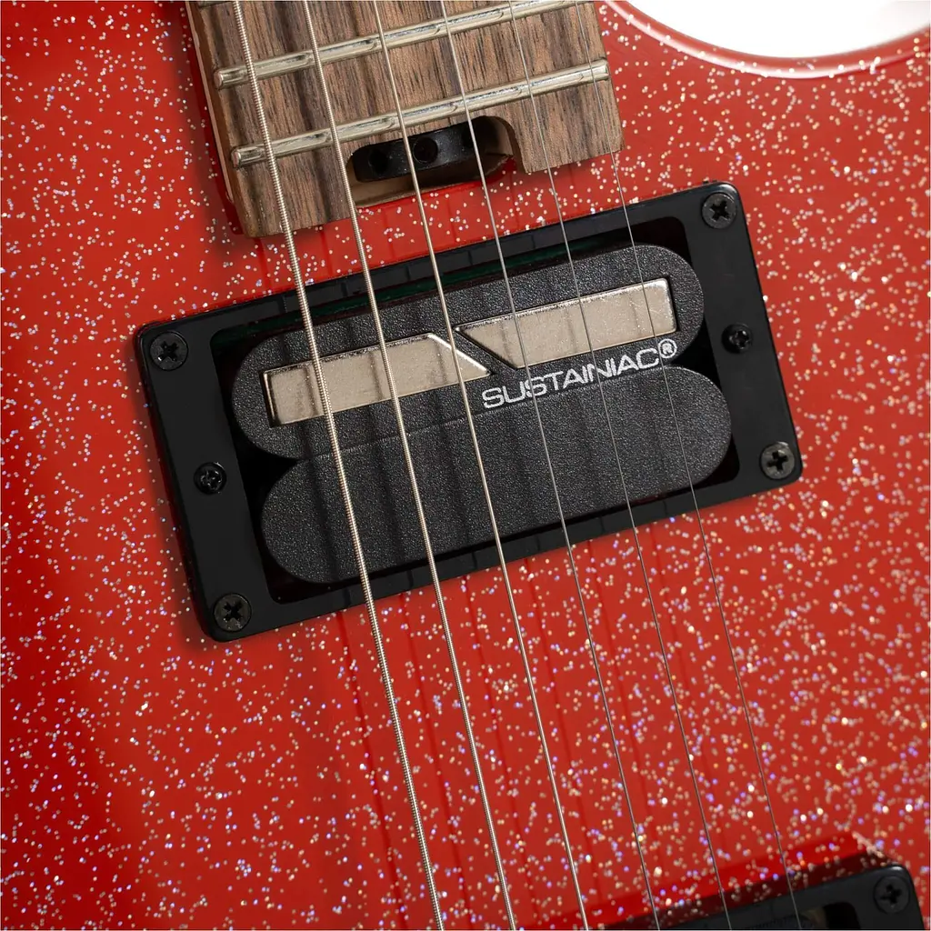 Електрогітара Cort MBM-2H Sustainiac Red Sparkle - фото 6