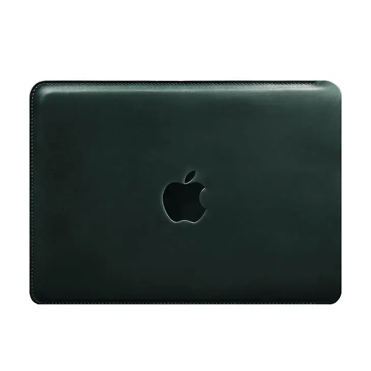 Шкіряний чохол BlankNote для MacBook 14 дюйм Зелений Crazy Horse - фото 6