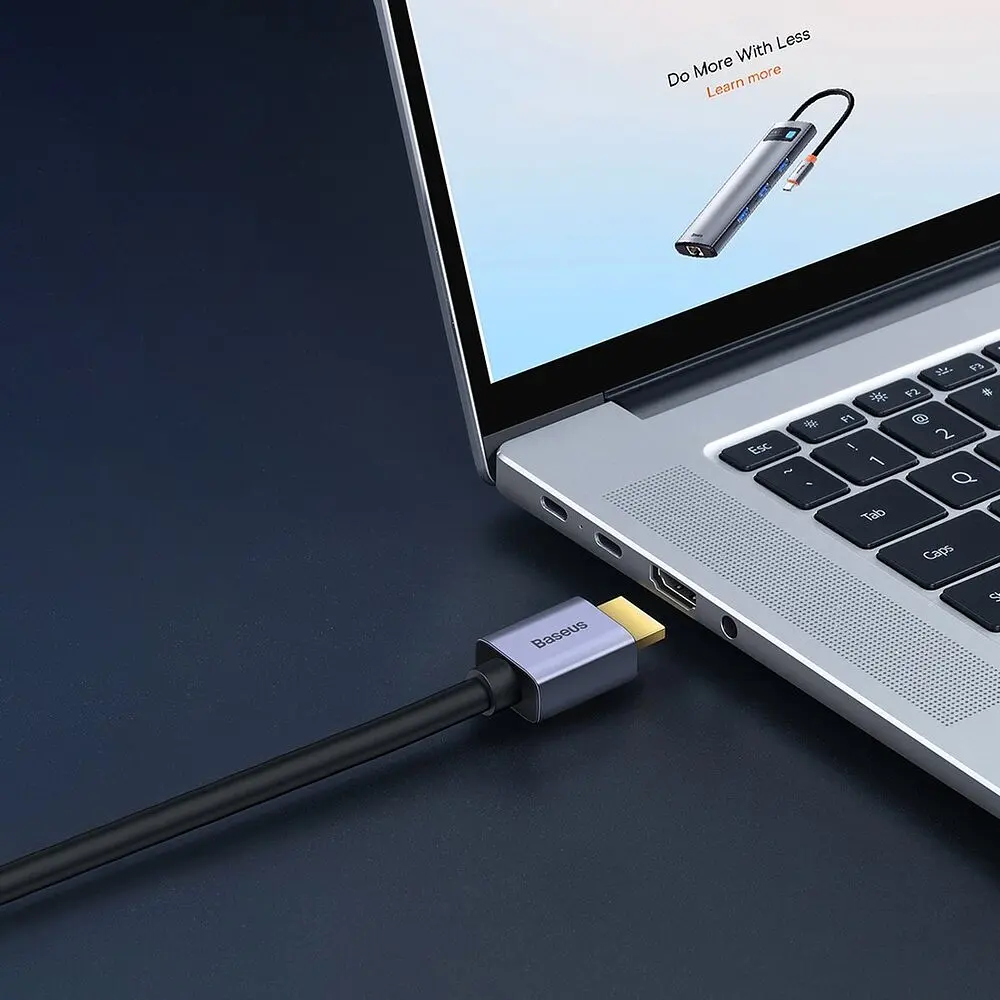 Кабель Baseus High Definition Series Graphene Cable HDMI to HDMI 4K Adapter 1.5m WKGQ020101 Black - фото 7