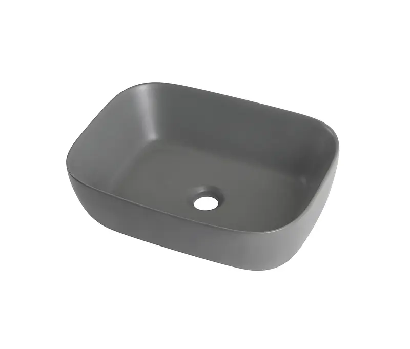 Умивальник накладний Mixxus Premium Diverse-0116 grey 455x330x135 мм MP6651, Графит - фото 9