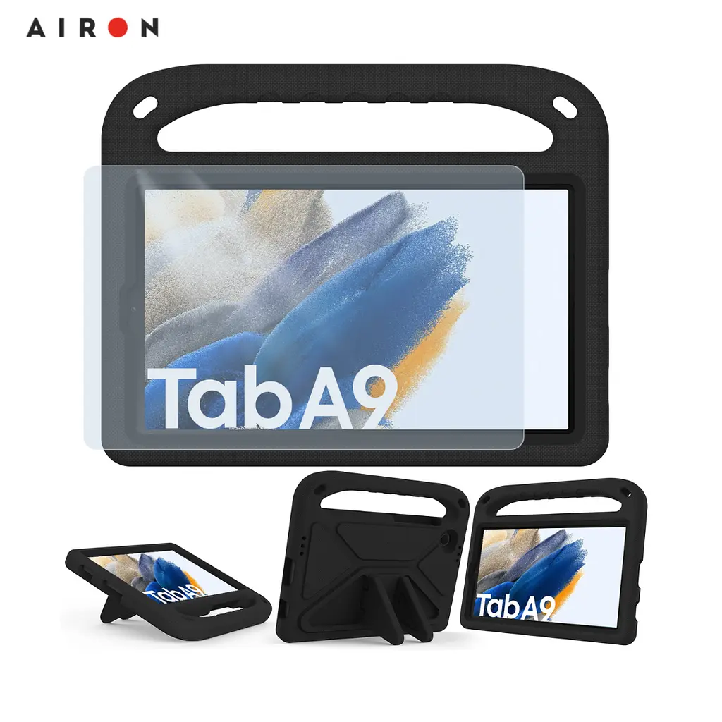 Защитный EVA-чехол AIRON Premium для Samsung Galaxy Tab A9 2023, черный - фото 2