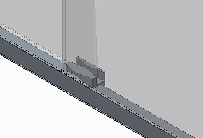 Двері в нішу Koer SR SD03-140x200-TR-01 прозоре скло Easy Clean 8 мм, хром KR5385, універсальні, прозорий, хром - фото 3