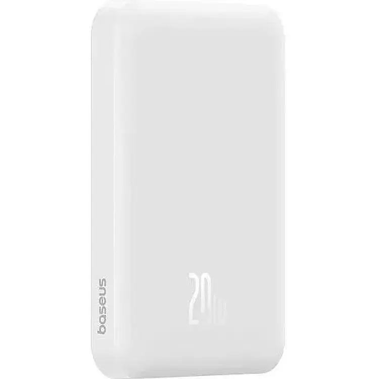Портативна батарея Baseus Magnetic Mini Wireless Fast Charge 5000 mAh 20W P10022107223-00 White - фото 4