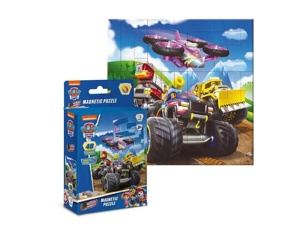 Пазли магнітні DODO "Paw Patrol" 40ел. Колеса