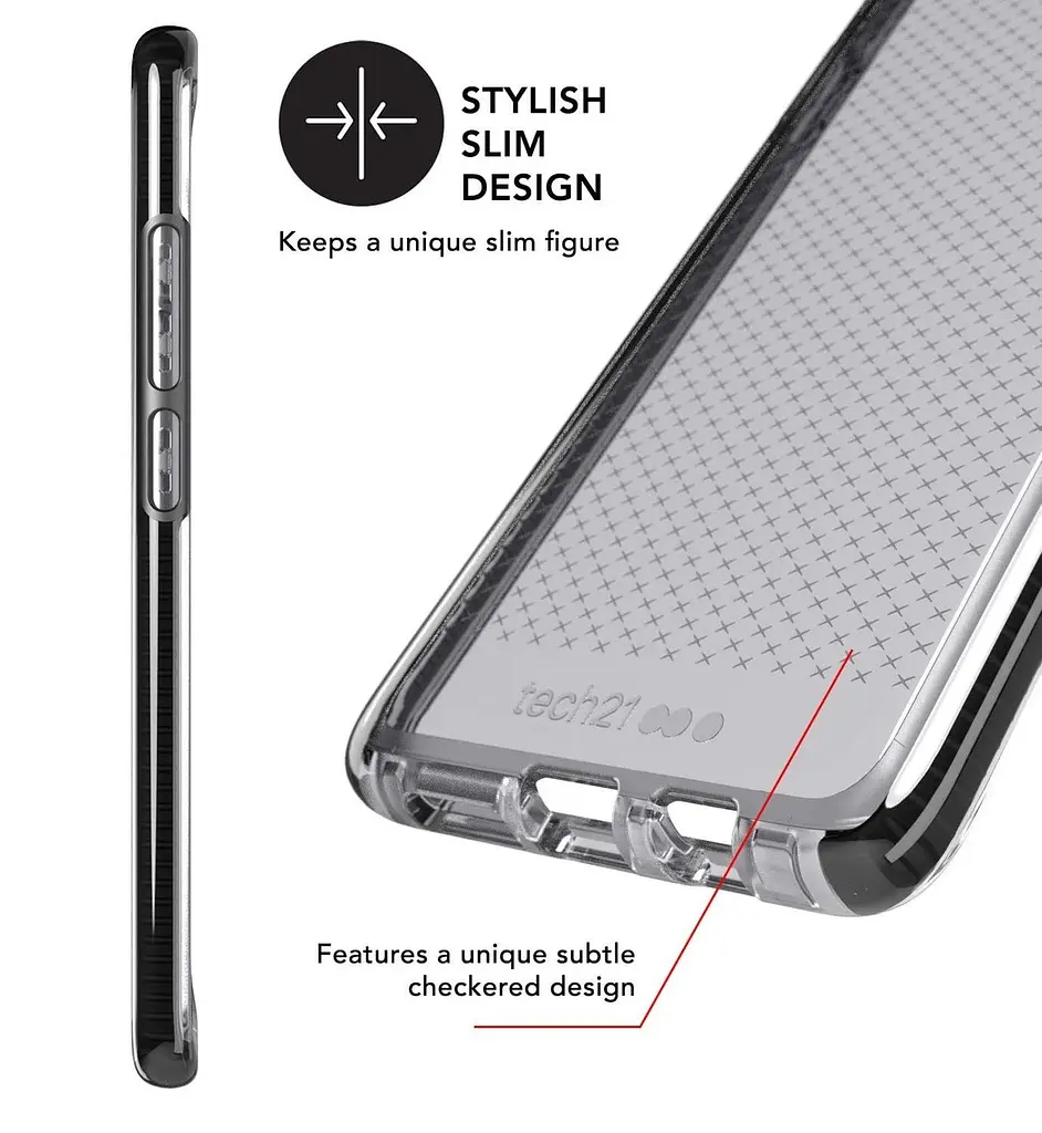 Чохол протиударний з антимікробним покриттям Tech21 Evo Check для Samsung Galaxy S10 5G SM-G977 (6.7") Smoke Black - фото 4