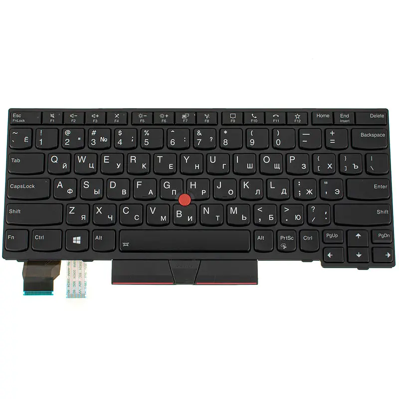 Клавіатура для ноутбука LENOVO (ThinkPad: T14) rus, black, підсвічування клавіш - фото 2