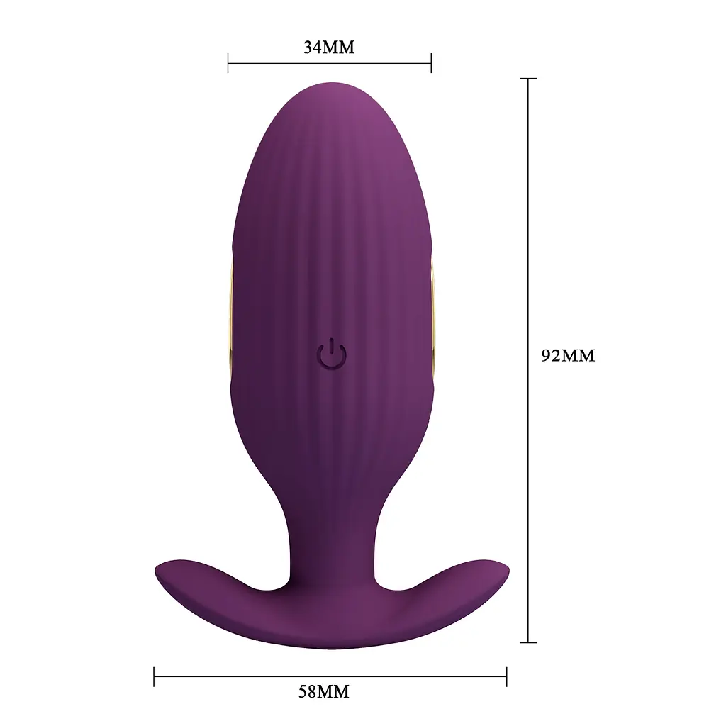 Анальна пробка PRETTY LOVE Jefferson, 12 vibration functions 3 electric shock functions PRETTY LOVE BI-040083HP-1 101650 - фото 6
