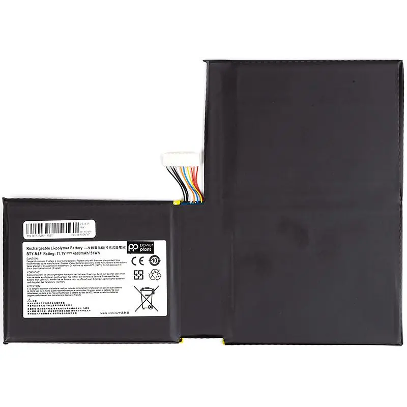 Акумулятор PowerPlant для ноутбуків MSI GS60 Series (BTY-M6F) 11.4V 4600mAh (NB470150)