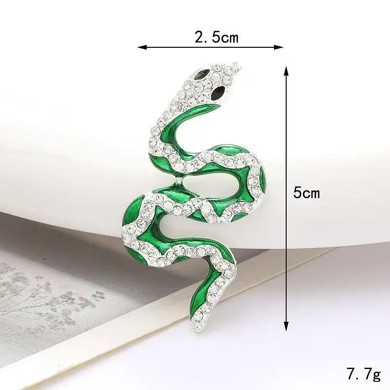 Брошка Змія жіноча брошка-шпилька зелена (158511413) - фото 2