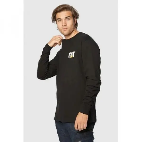 Кофта Caterpillar Trademark Banner Longsleeve Black S (1103-1510034-016-S) - фото 2