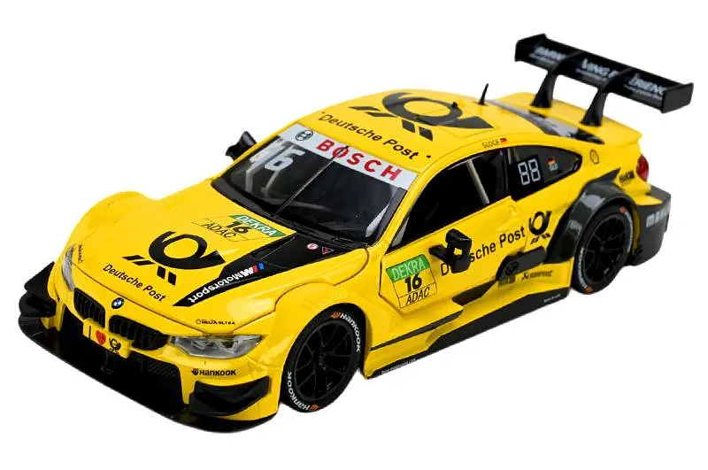 Іграшкова машинка гоночна BMW M4 DTM 1:24 Автопром світлозвукові ефекти металева 68256B(Y), кор. 24,5х12 см - фото 5