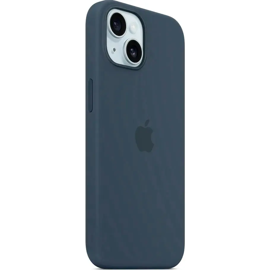 Чохол Silicone Case with MagSafe для Apple iPhone 15 Storm Blue ААА [94561] - фото 2
