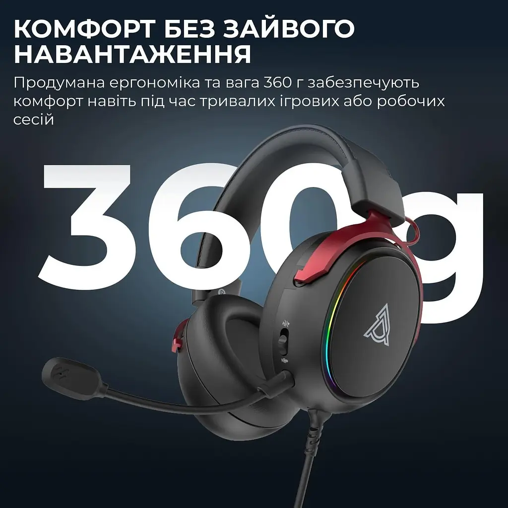 Игровая гарнитура Ajazz AHW10 Black (AHW10-B) - фото 13