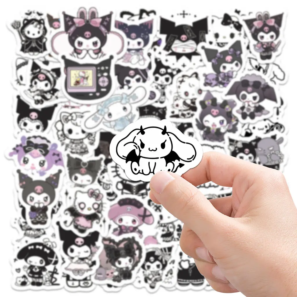 Стікерпак Куромі Набір наклейок GeekLand Kuromi 60 штук - фото 3