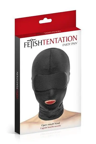Каптур для БДСМ з відкритим ротом Fetish Tentation Open Mouth Hood - фото 2