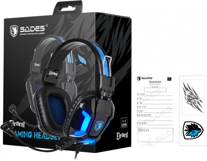 Гарнітура Sades SA-702 Element Black/Blue (sa702bl) - фото 4