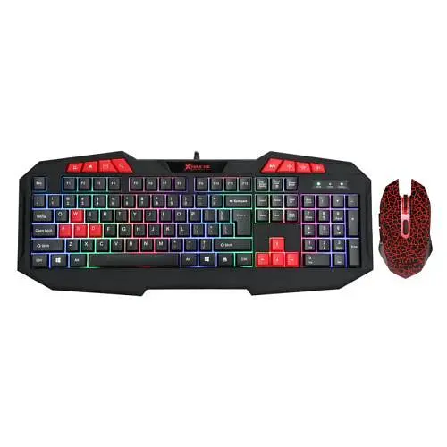 Комплект XTRIKE ME MK-503 USB, чорний, підсвічування RGB, Gaming, кабель 1.5м (6932391922088)