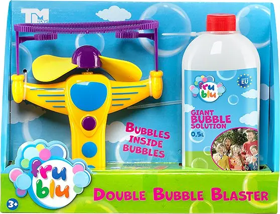 Мильні бульбашки Fru Blu Подвійний бластер із розчином 0,5 л (DKF8205) - фото 3