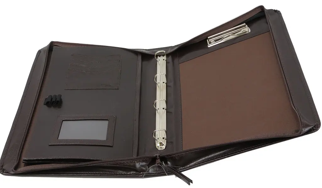 Папка-портфель JPB AK-07N екошкіра A4 37,5х26,5х5,5 см Коричневий - фото 6