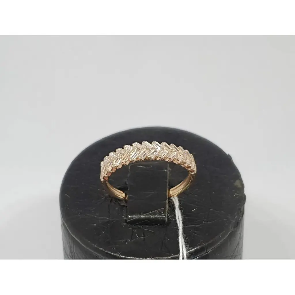 Золоте кільце Favoritum з фіанітами. 111183 17.5 - фото 3